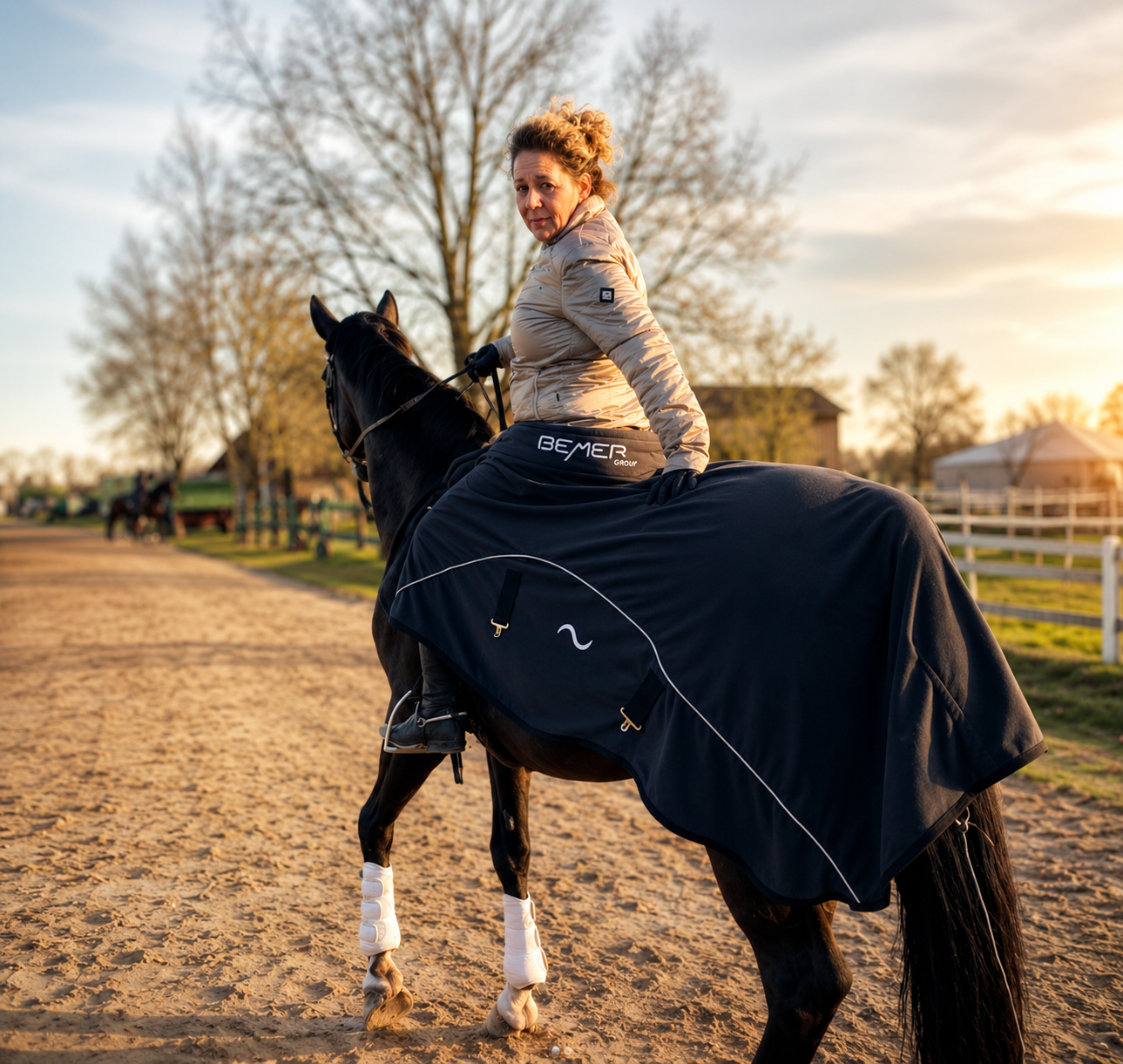 Petra Schaller mit Pferd